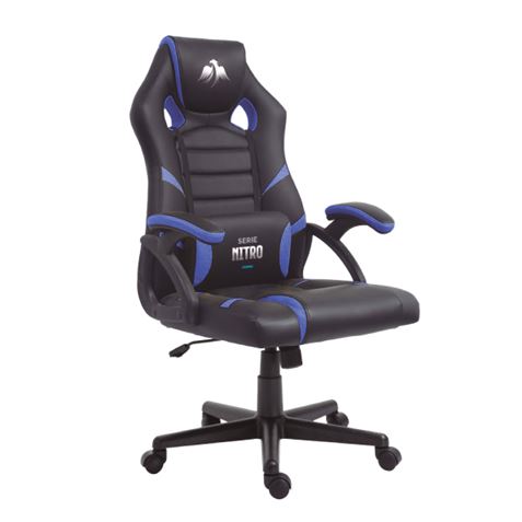 Cromad Serie Nitro Silla Gaming - Altura Regulable con Piston de Gas Clase 2 - Cojin Lumbar - Color 