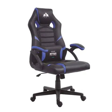 Cromad Serie Nitro Silla Gaming - Altura Regulable con Piston de Gas Clase 2 - Cojin Lumbar - Color 