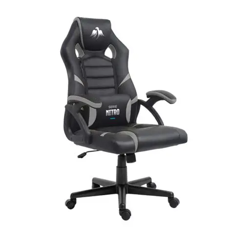 Cromad Serie Nitro Silla Gaming - Altura Regulable con Piston de Gas Clase 2 - Cojin Lumbar - Color 