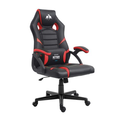 Cromad Serie Nitro Silla Gaming - Altura Regulable con Piston de Gas Clase 2 - Cojin Lumbar - Color 
