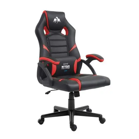 Cromad Serie Nitro Silla Gaming - Altura Regulable con Piston de Gas Clase 2 - Cojin Lumbar - Color 