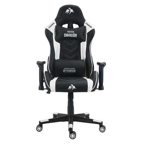 Cromad Silla Gaming Premium - Base de 350mm - Piston de Gas Clase 2 - Altura Regulable - Ruedas de N