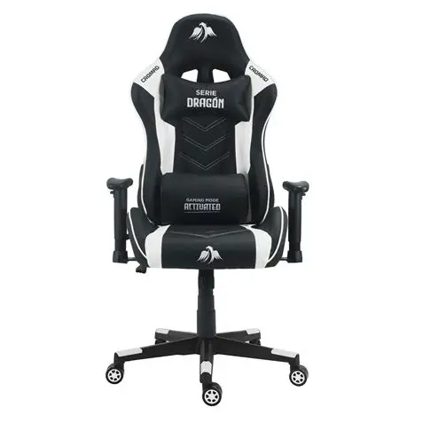 Cromad Silla Gaming Premium - Base de 350mm - Piston de Gas Clase 2 - Altura Regulable - Ruedas de N