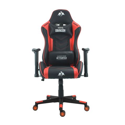 Cromad Silla Gaming Premium - Base de 350mm - Piston de Gas Clase 2 - Altura Regulable - Ruedas de N