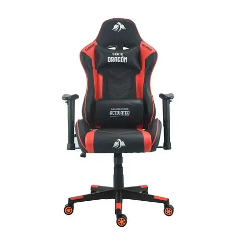 Cromad Silla Gaming Premium - Base de 350mm - Piston de Gas Clase 2 - Altura Regulable - Ruedas de N