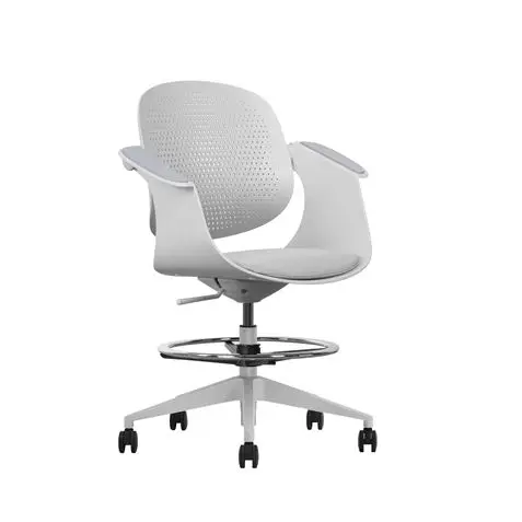 Cromad Top Work Silla/Taburete de Oficina Ergonomica - Altura Regulable hasta 0.78m - Respaldo Incli
