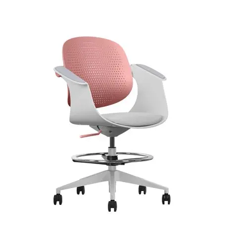 Cromad Top Work Silla/Taburete de Oficina Ergonomica - Altura Regulable hasta 0.78m - Respaldo Incli