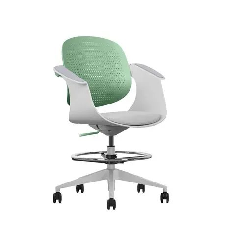 Cromad Top Work Silla/Taburete de Oficina Ergonomica - Altura Regulable hasta 0.78m - Respaldo Incli
