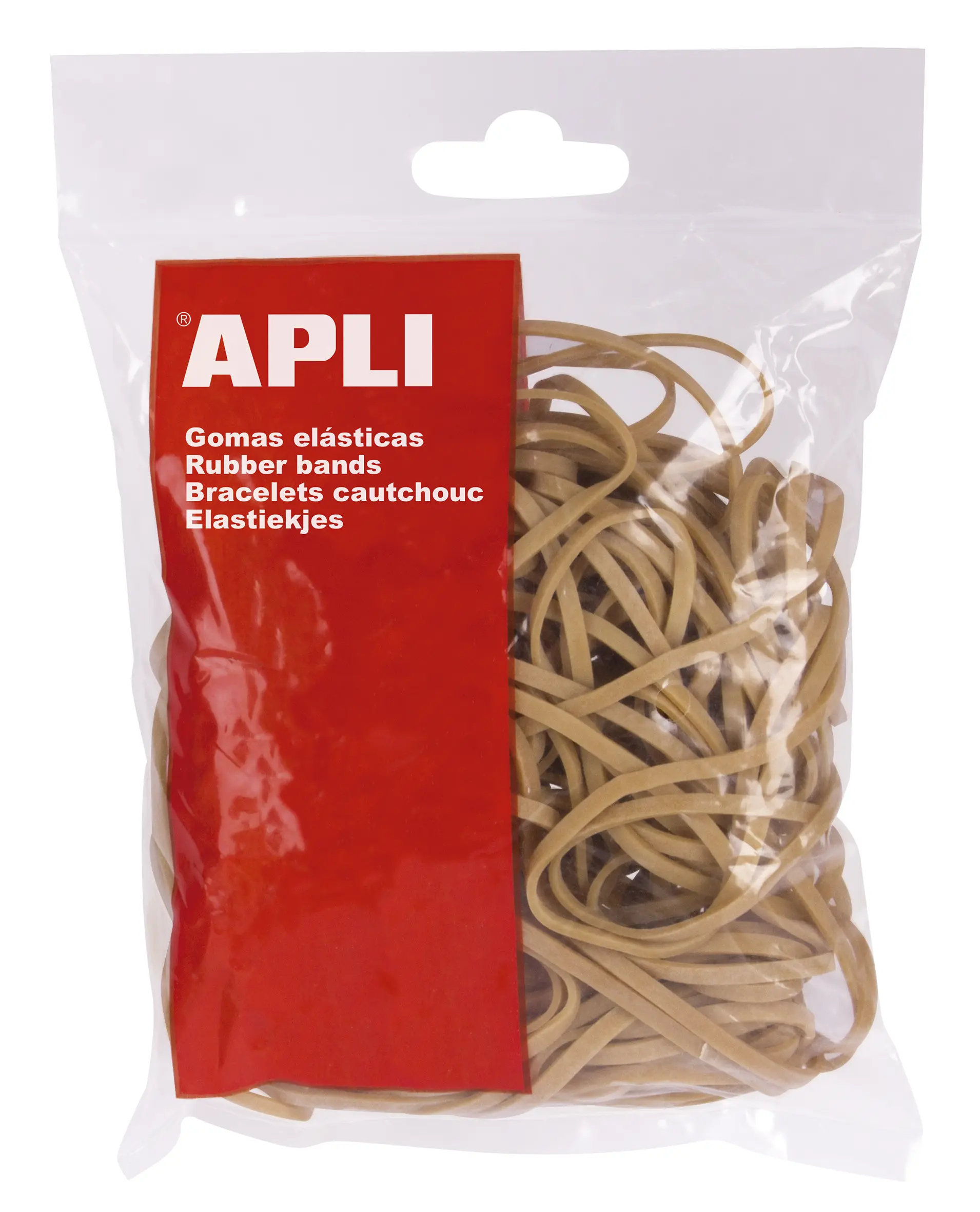 Apli Gomas Elasticas � 120 x 5mm - 100g de Contenido - Gran Elasticidad y Resistencia - 70% de Cauch
