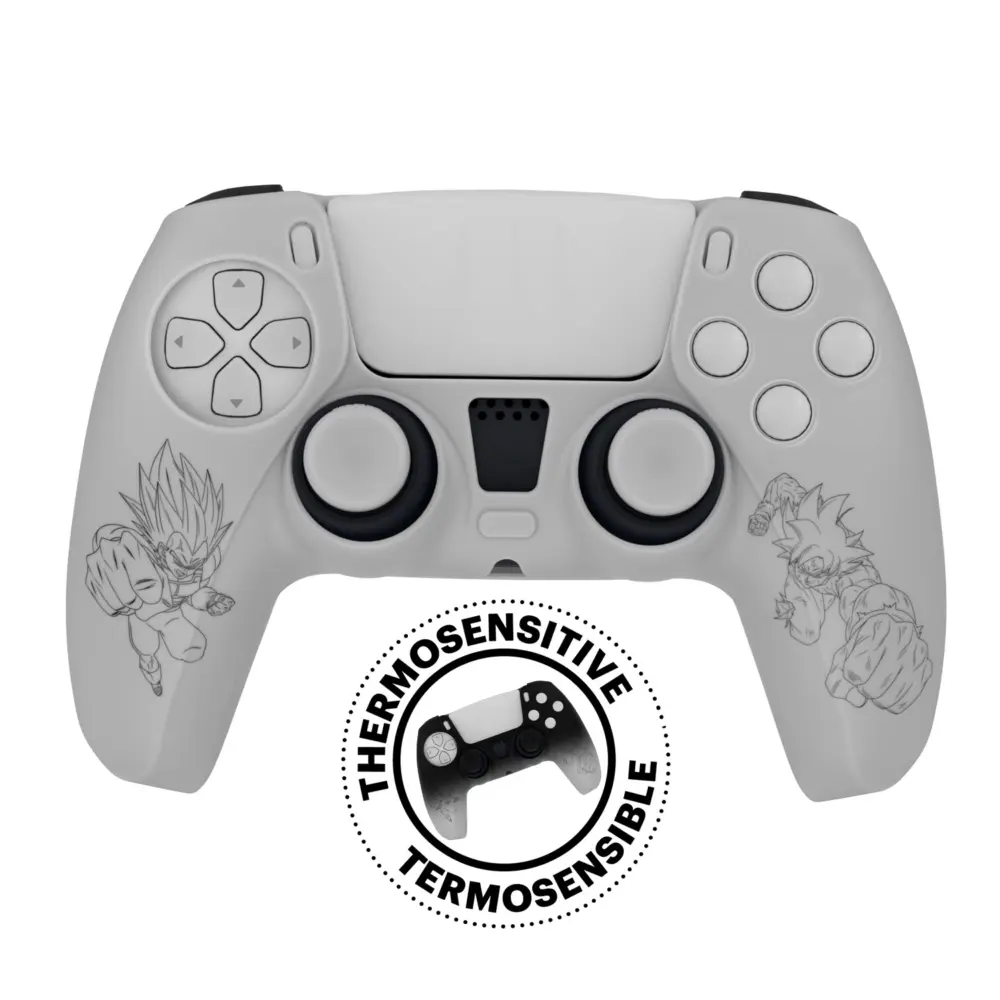 FR-TEC Funda de Silicona y Grips Dragon Ball Super Thermocromatic PS5 - Cambio de Color Progresivo -