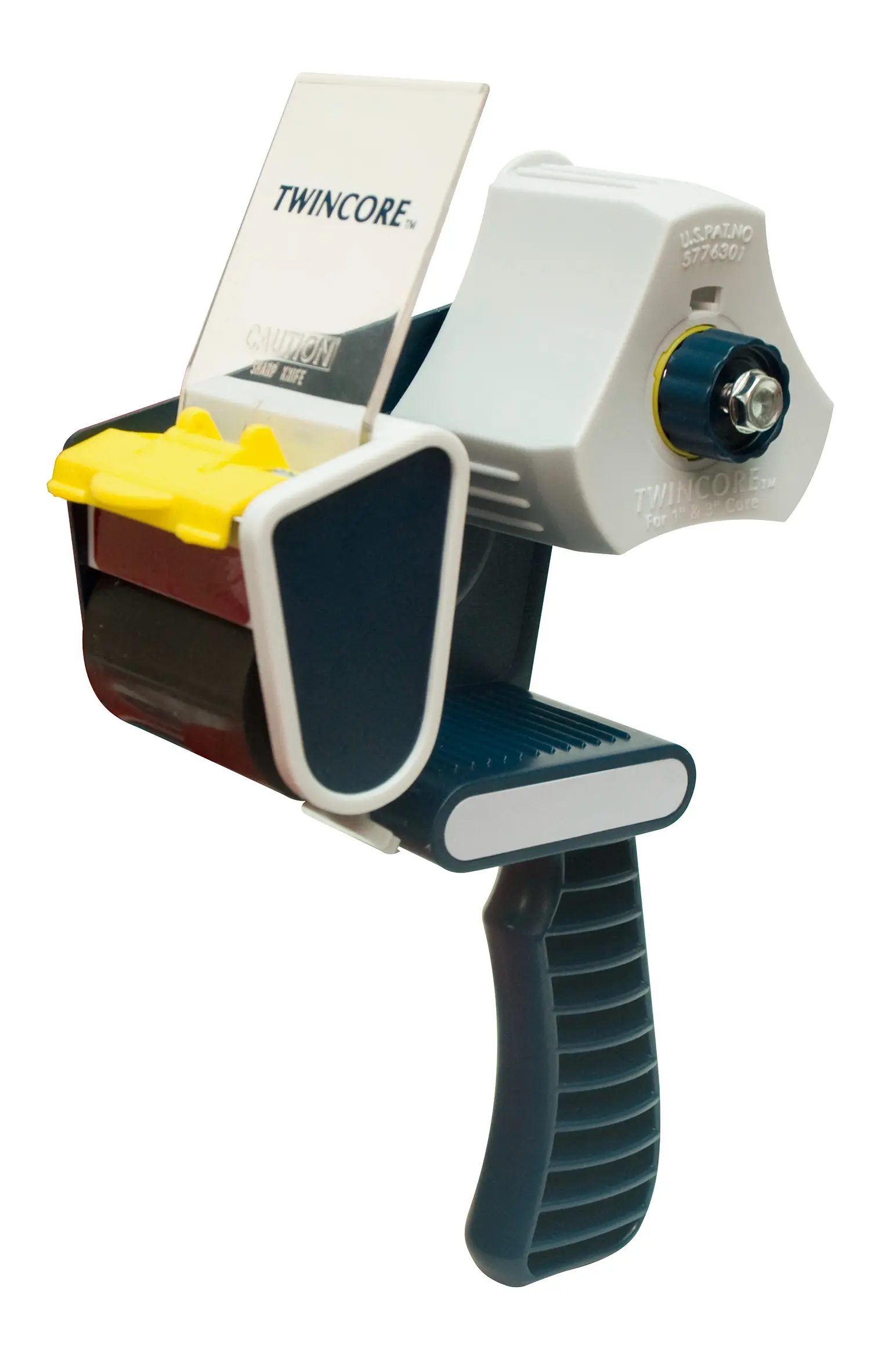 Apli Dispensador de Precinto - para Rollo Normal y Compacto - Facil de Usar y Cargar - Resistente y 