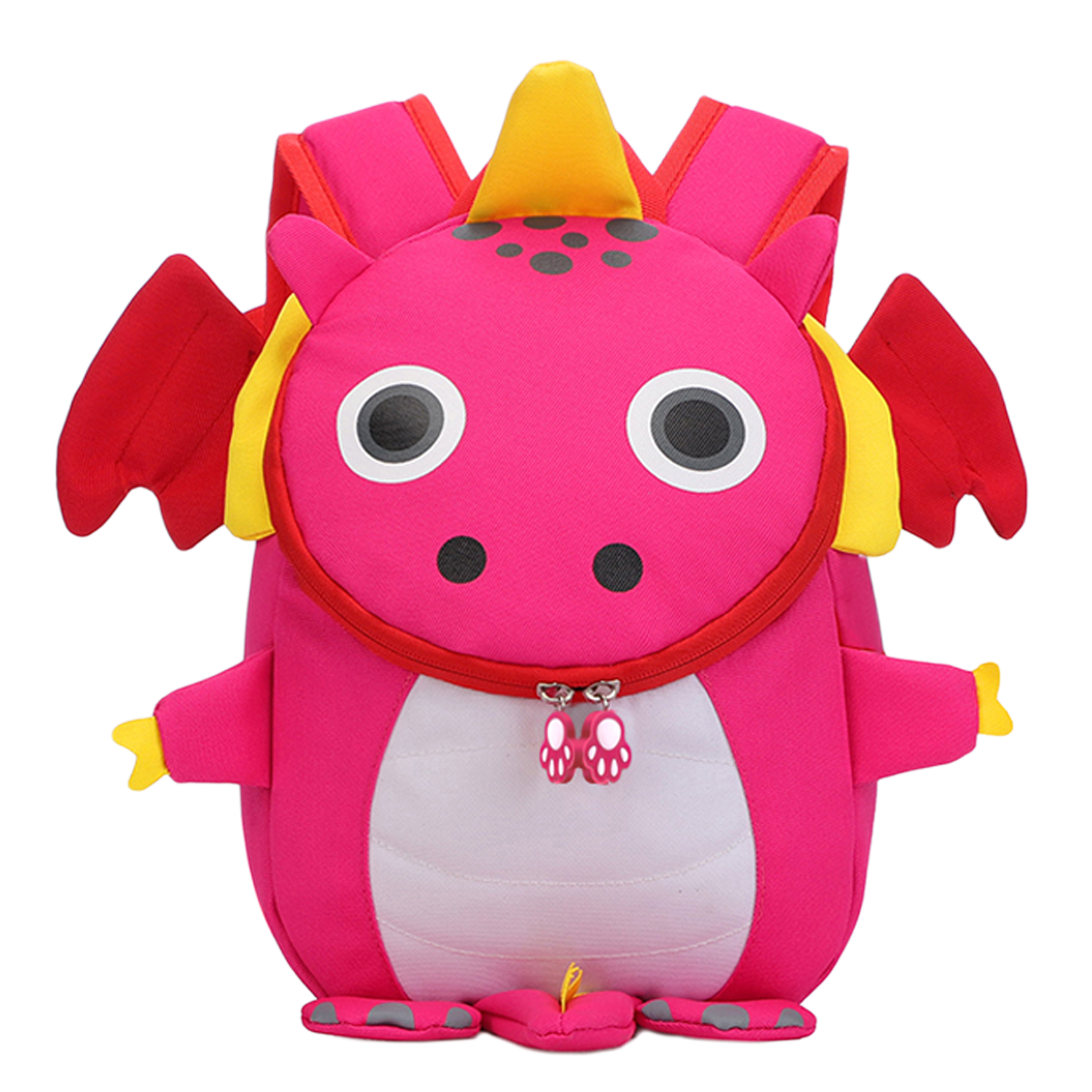 Dohe Mochila Infantil Modelo Dragon Rosa - Compartimento con Cierre de Cremalleras - Bolsillo Interi