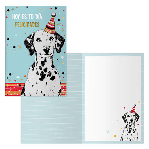 Dohe Tarjeta de Felicitacion de Cumplea�os - 11.5x17cm - Impresion a Todo Color - Estampaciones con 