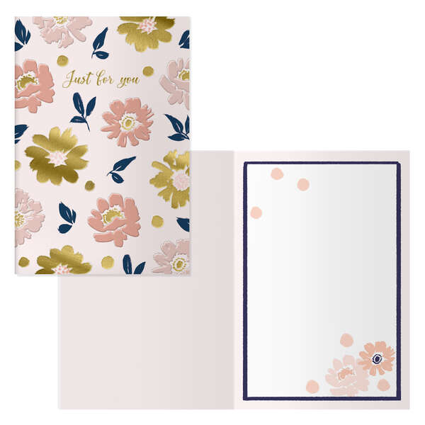 Dohe Tarjeta de Felicitacion - 11.5x17cm - Impresion a Todo Color - Estampaciones con Pelicula de Co