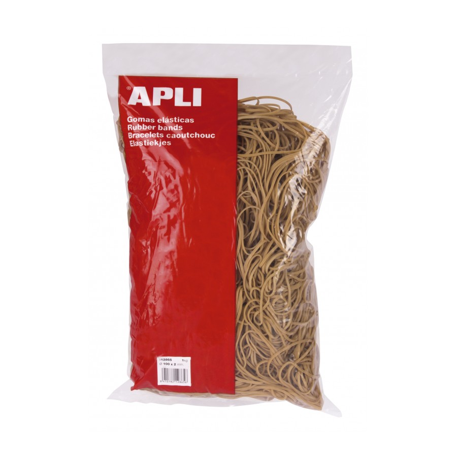 Apli Gomas Elasticas � 200 x 3mm - Alta Calidad - Bolsa de 1000gr
