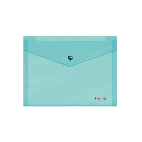 Dohe Carpeta de Polipropileno A5 Apaisado - 150 Micras - Apertura Superior y Cierre Broche Automatic