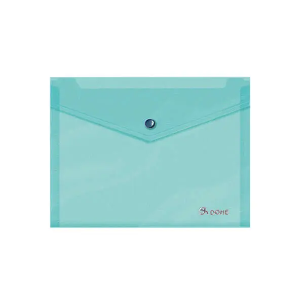 Dohe Carpeta de Polipropileno A5 Apaisado - 150 Micras - Apertura Superior y Cierre Broche Automatic