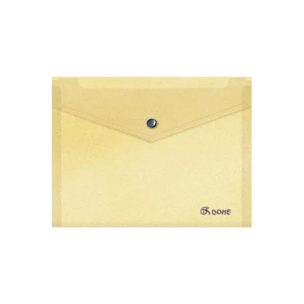 Dohe Carpeta A5 Apaisada con Cierre Broche Automatico - Fabricada en Polipropileno de 150 Micras - A