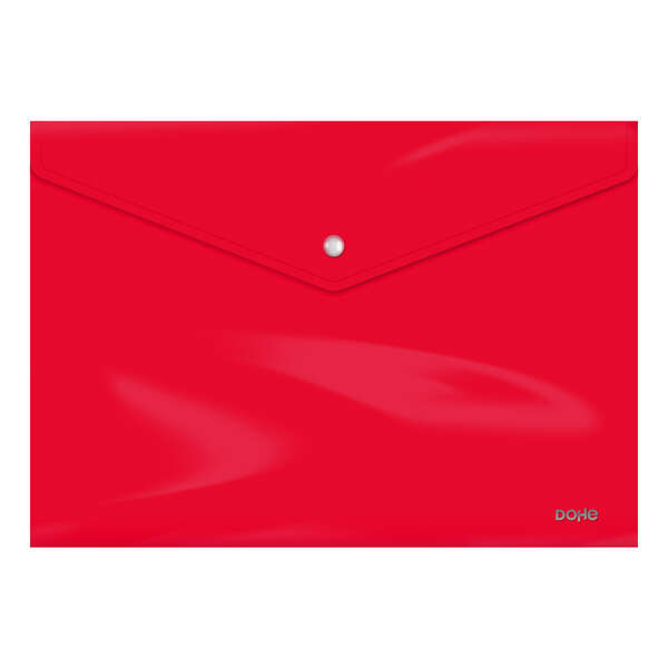 Dohe Carpeta Apaisada con Cierre de Broche - 200mm - Polipropileno Opaco Cristal de 200 Micras - Res