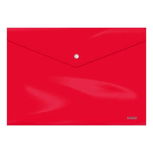 Dohe Carpeta Apaisada con Cierre de Broche - 200mm - Polipropileno Opaco Cristal de 200 Micras - Res