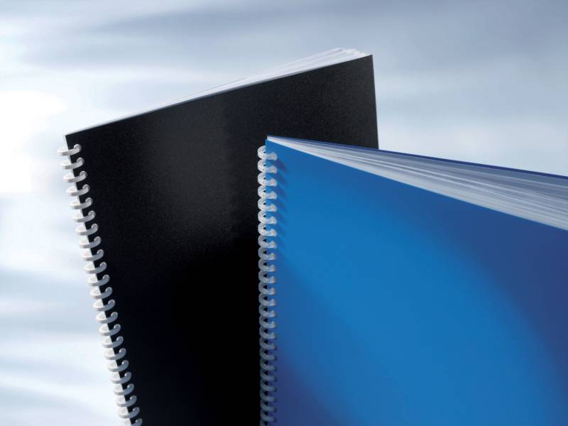 GBC Opaque Portada Encuadernar - 180 Micras Brillo Blanco - Proteccion Definitiva - Color Negro