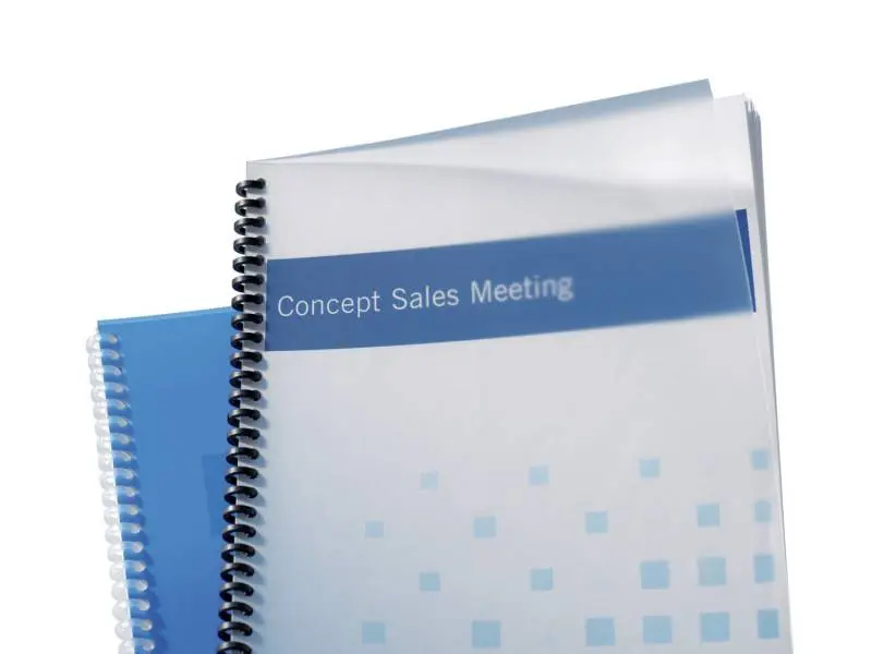 GBC Tapas Polyclearview para Encuadernacion - A4, 800 Micras - Transparentes y Mates - Color Transpa