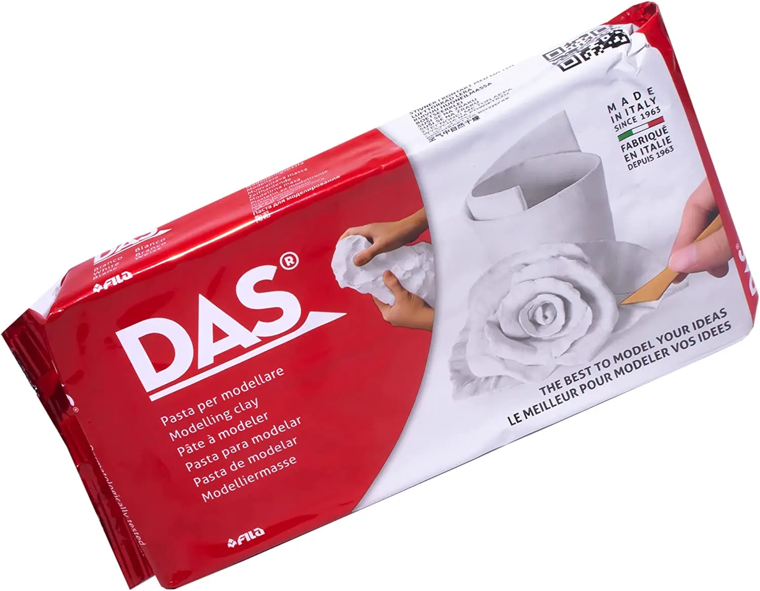 Das Pasta para Modelar - 1kg - Facil de Trabajar - Seca al Aire - Color Blanco