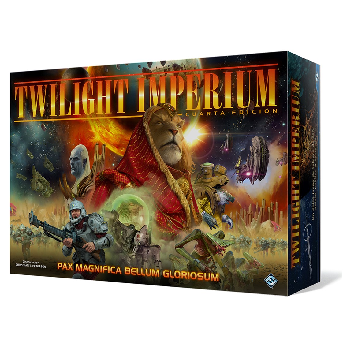 Twilight Imperium Cuarta Edicion Juego de Tablero - Tematica Ciencia Ficcion - De 3 a 6 Jugadores - 
