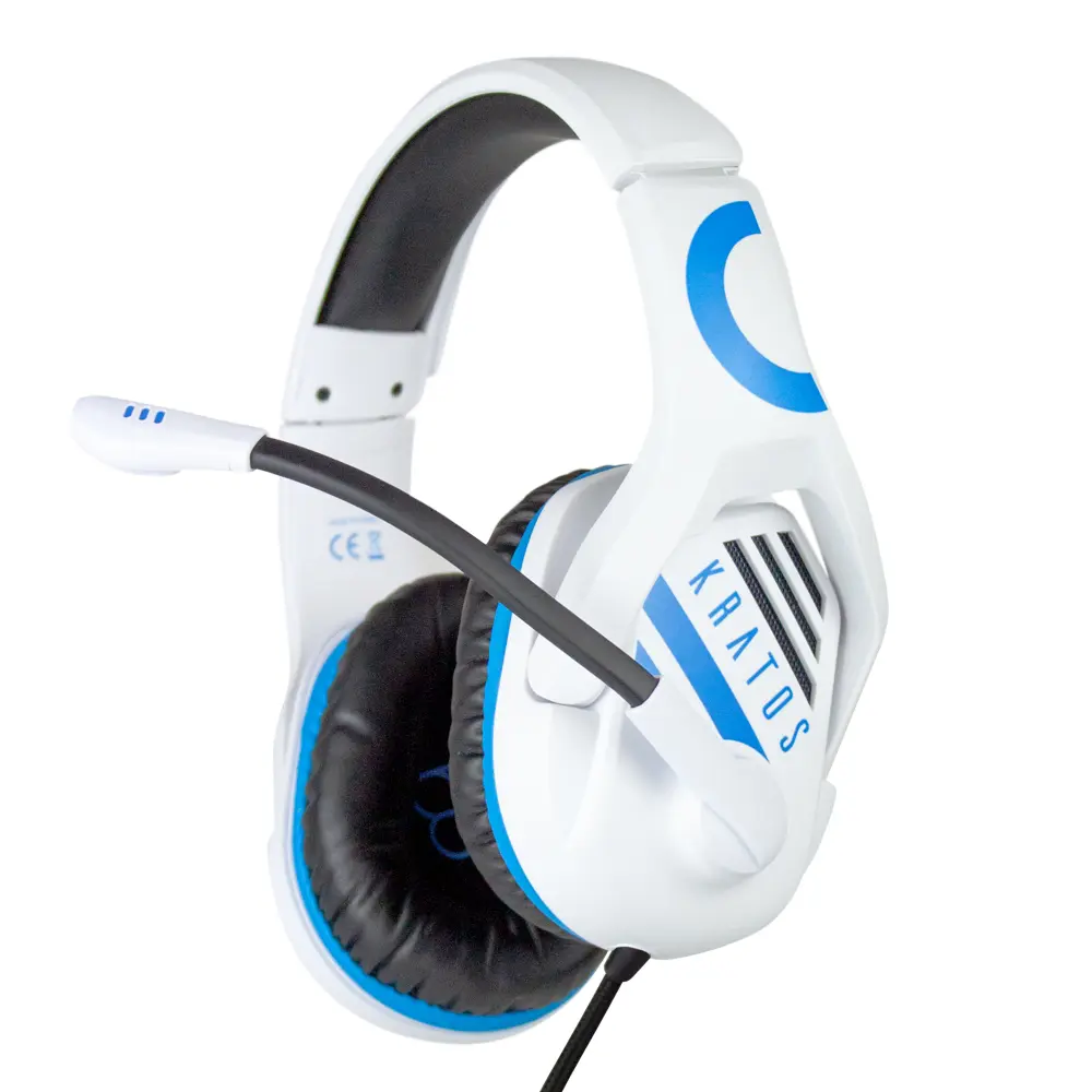 FR-TEC Auriculares Gaming Kratos - Altavoz de 50mm - Microfono Flexible y Abatible - Cable Trenzado 