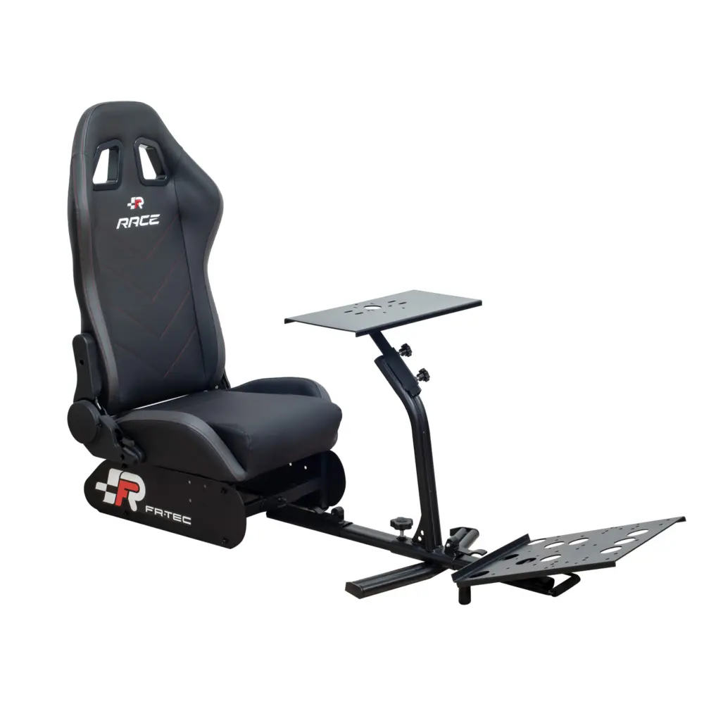 FR-TEC Asiento Simulador de Carreras Racing Seat Race - Asiento Tipo Baquet - Respaldo de 81cm - Inc