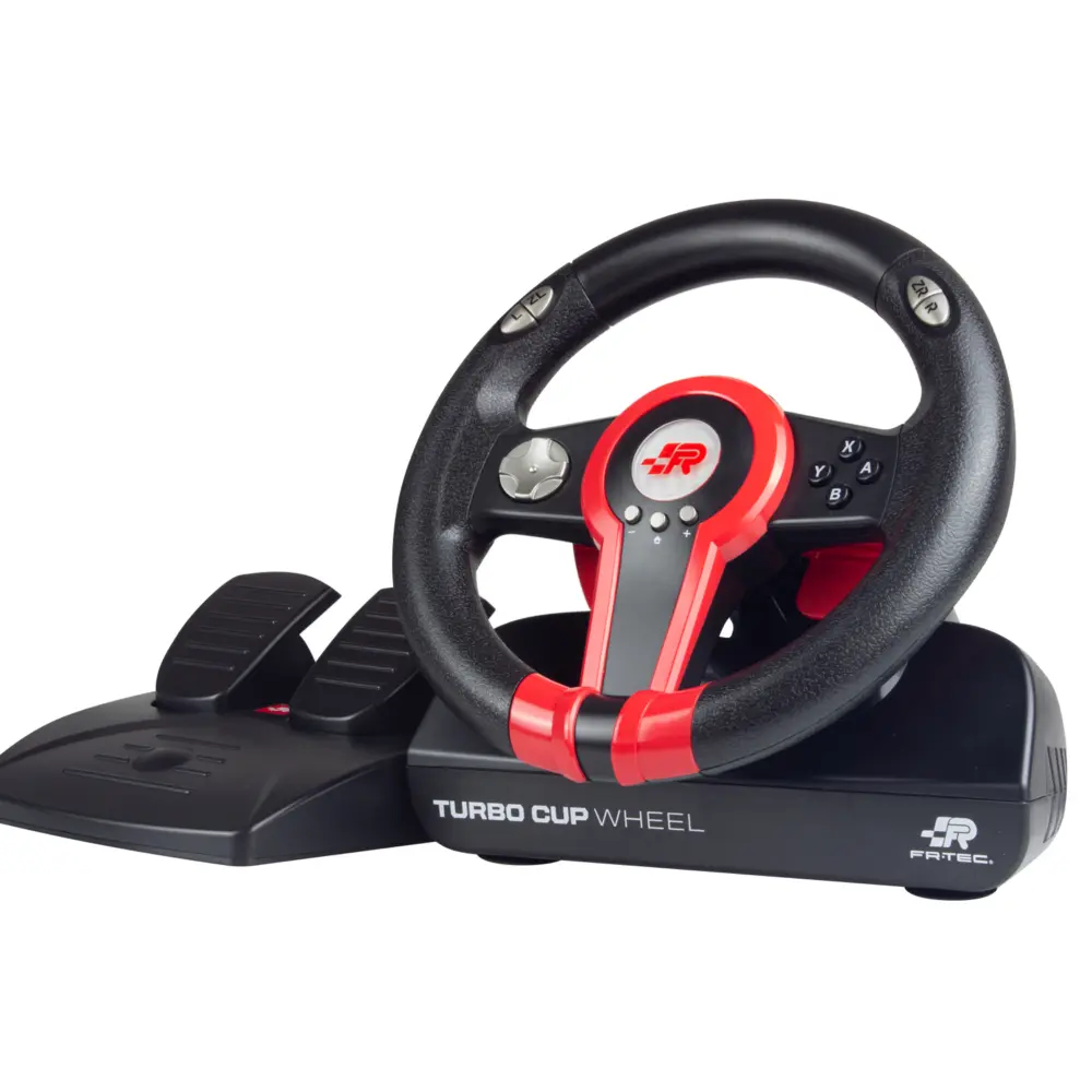 FR-TEC Volante Switch Turbo Cup Wheel - Compatibilidad con Nintendo Switch, Switch Oled y PC - Vibra