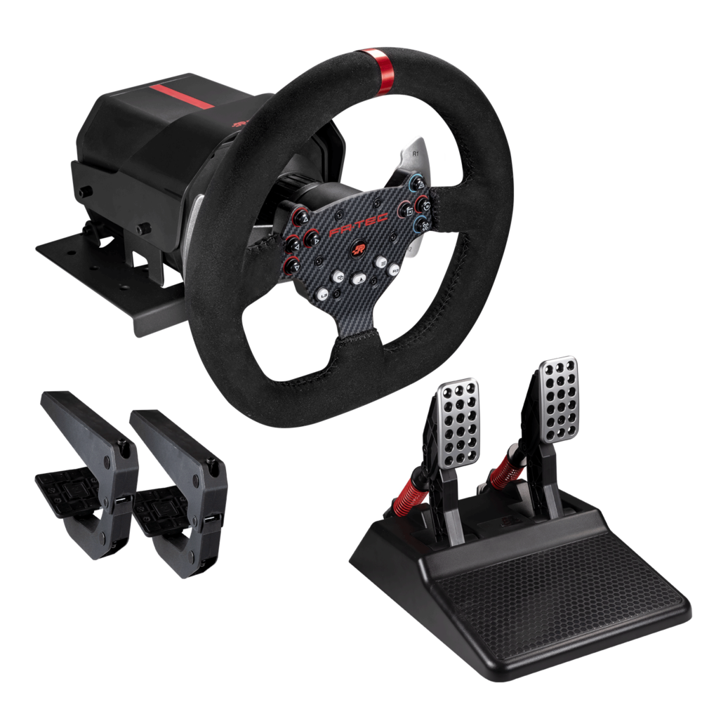 FR-TEC Volante con Force Feedback Force Racing Wheel - Tecnologia Forcesense - Aro de 26.5cm de Diam