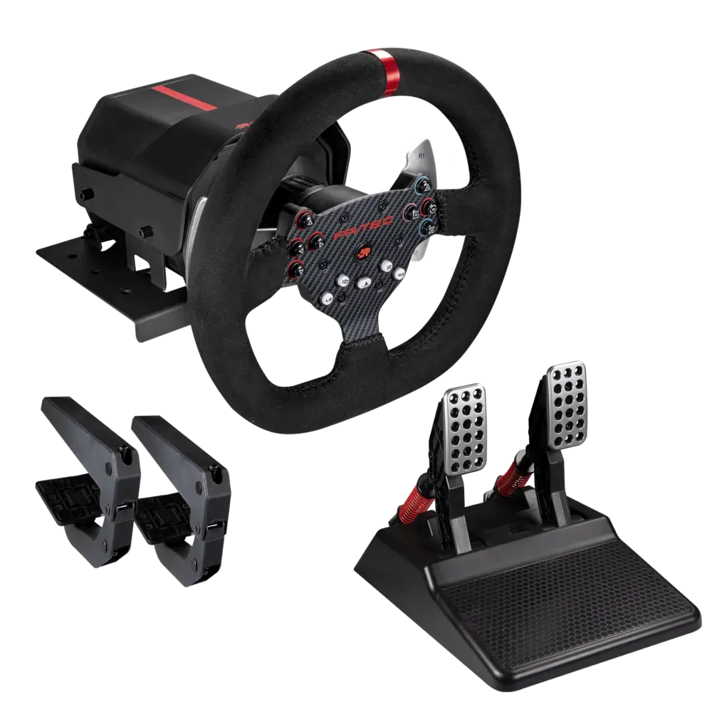 FR-TEC Volante con Force Feedback Force Racing Wheel - Tecnologia Forcesense - Aro de 26.5cm de Diam
