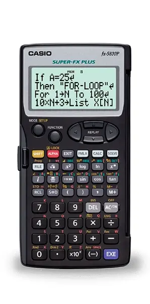 Casio FX-5800PLUS Calculadora Programable de Sobremesa - Pantalla de 4 Lineas - 664 Funciones - 26 M