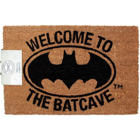 Pyramid DC Comics Felpudo Batman Welcome to the Batcave - Fabricado en Fibra de Coco con Base de PVC