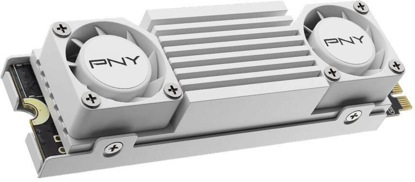 PNY CS3150 Disco Duro Solido SSD M2 2TB NVMe PCIe Gen5 x4 con Disipador Termico - Color Blanco