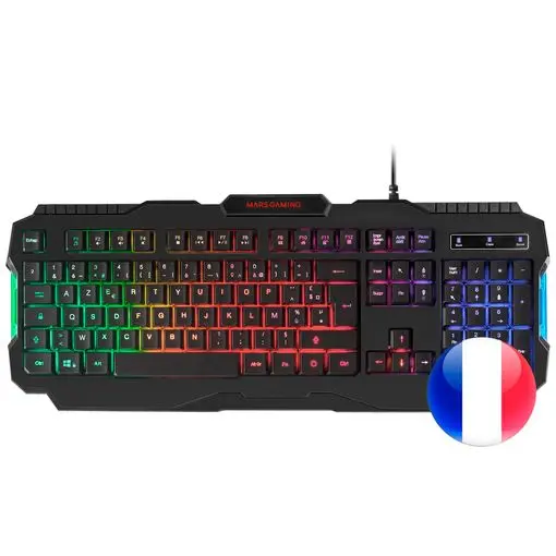 Mars Gaming MRK0 Teclado Gaming RGB Rainbow 9 Colores 15 Teclas de Funcion - 560x199x32mm - Retroilu