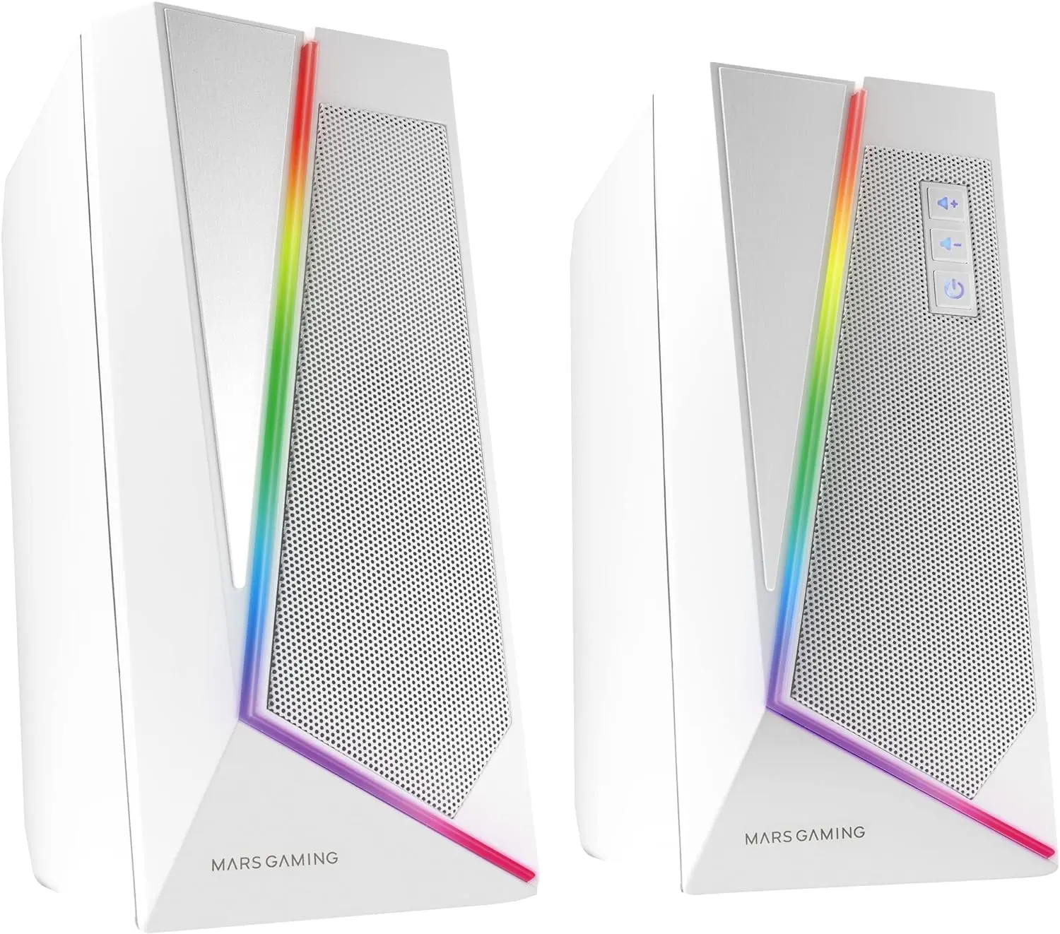 Mars Gaming Altavoces Impactantes 20W DSP RGB Bluetooth 5.0 - USB Alimentacion - Espacialidad Multi-