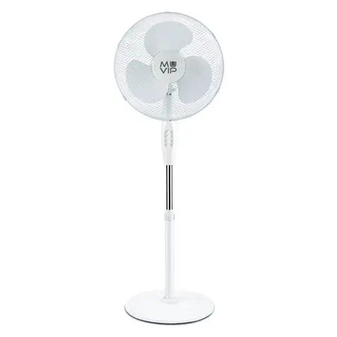 Muvip Ventilador de Pie - 40cm - 45w - Base Reforzada - 3 Velocidad - Color Blanco