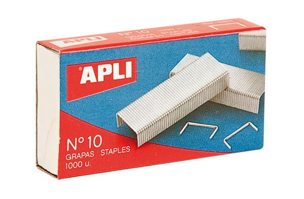 Apli Grapas Galvanizadas Plata Brillante - � 0.53mm - Precisas y Duraderas