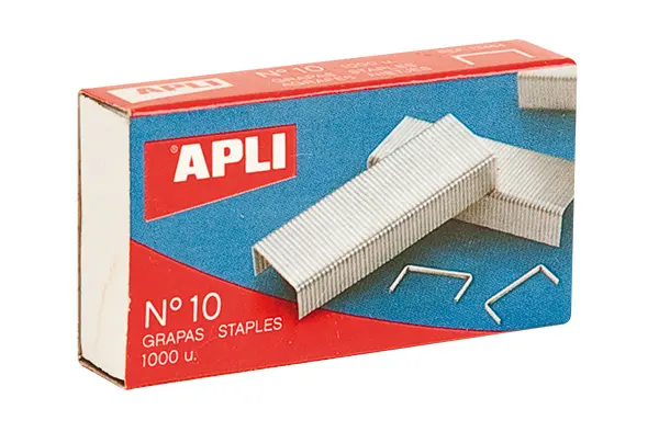 Apli Grapas Galvanizadas Plata Brillante - � 0.53mm - Precisas y Duraderas