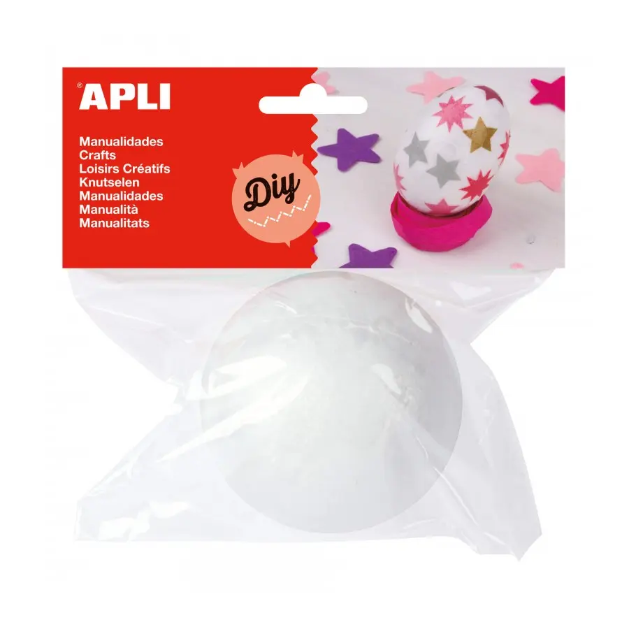 Apli Bola de Porexpan � 80 mm - Color Blanco