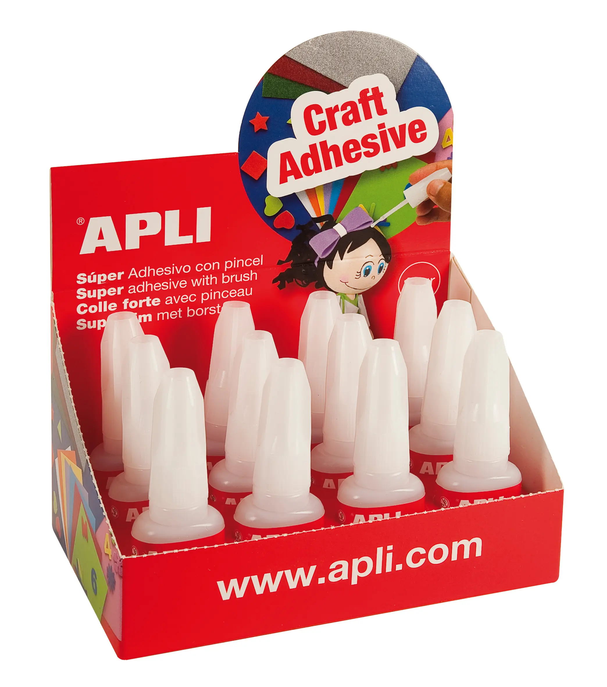 Apli Super Adhesivo Instantaneo 10g con Pincel Aplicador - Secado Rapido - Facil Aplicacion - Resist