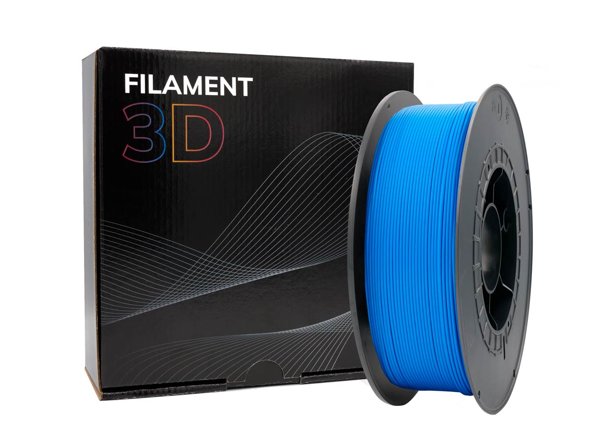 Filamento 3D PLA - Diametro 1.75mm - Bobina 1kg - Color Azul Claro