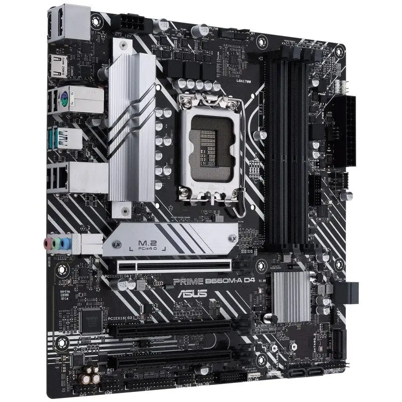 Asus Prime B660M-A D4-CSM Placa Base Intel 1700 4x DDR4 - HDMI, M.2, PCIe4.0, 4x Sata III, USB 3.2, 