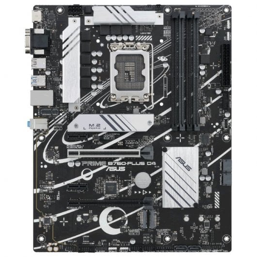 Asus Prime B760-Plus D4 Placa Base Intel 1700 DDR4 - HDMI, VGA, PCIe 5.0, M2, 4x Sata III, USB 2.0, 