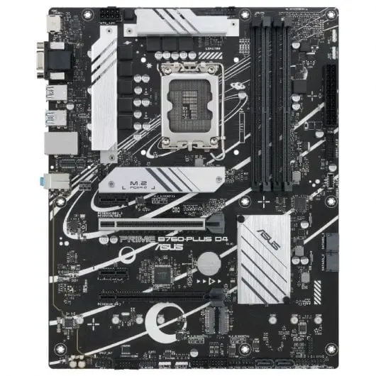 Asus Prime B760-Plus D4 Placa Base Intel 1700 DDR4 - HDMI, VGA, PCIe 5.0, M2, 4x Sata III, USB 2.0, 