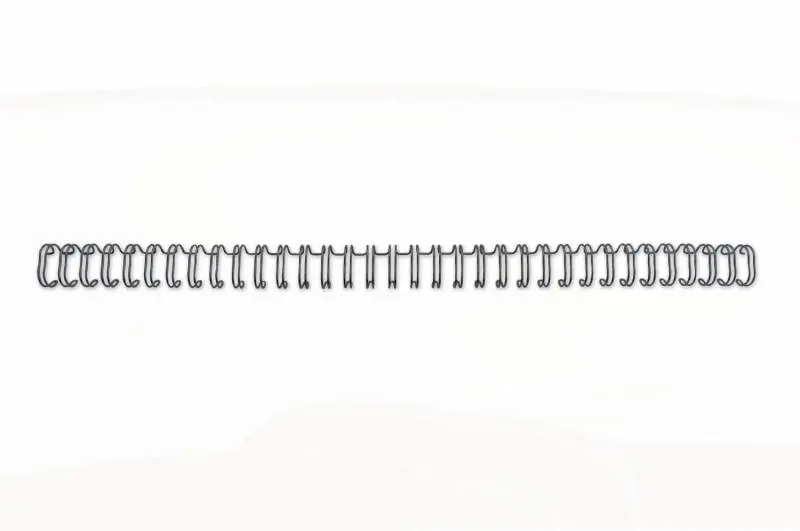 GBC Wirebind Encuadernacion de Alambre 3:1 No.5, 8mm - A4 Negro (100) - Duraderas - Proteccion de Es