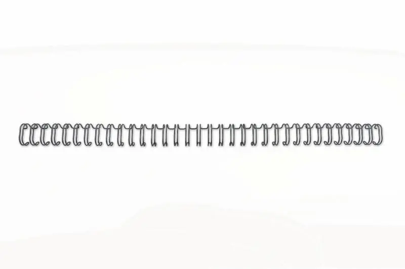 GBC Wirebind Encuadernacion de Alambre 9.5mm - A4 Negro (100) - Profesional Duradero Flexible - Colo