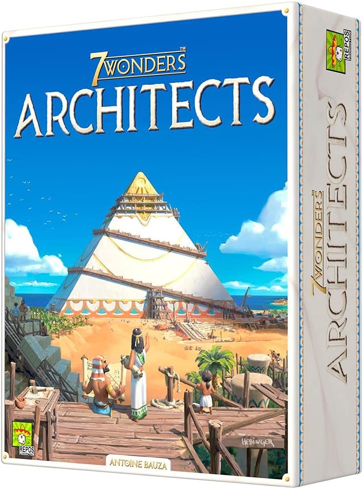 7 Wonders Architects Juego de Cartas - Tematica Historia - De 2 a 7 Jugadores - A partir de 8 Aos -